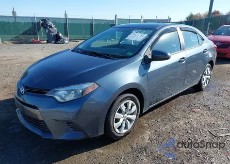 2016 Toyota Corolla Le из США, поврежденный, VIN 2T1BURHE4GC514404
